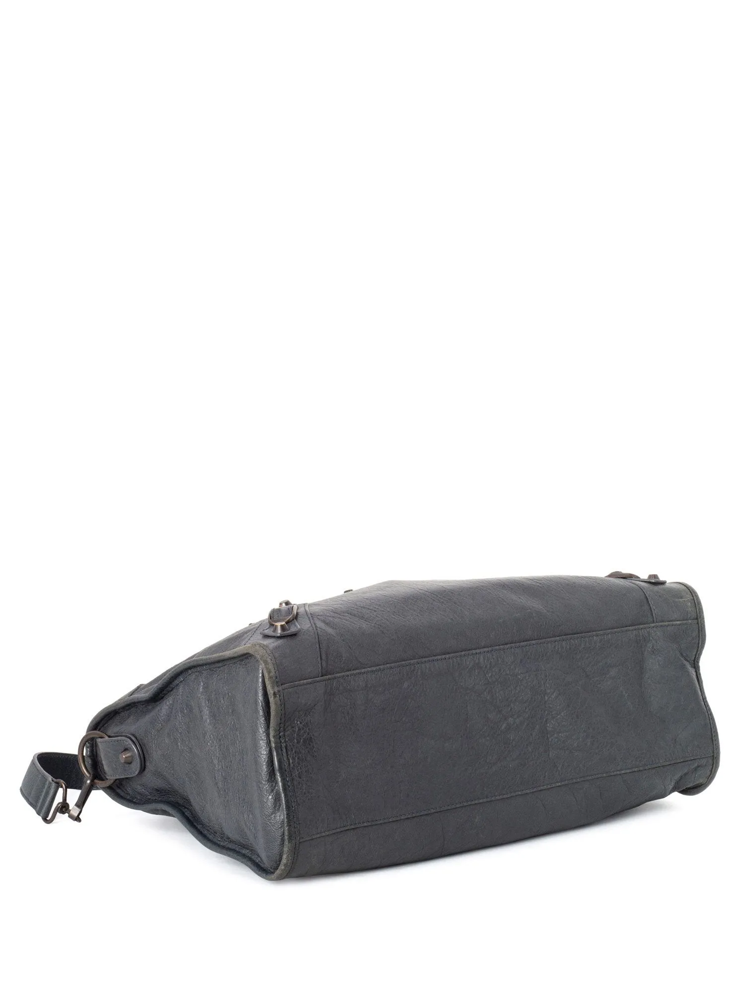 Balenciaga Leather Classic Hardware City Bag Grey