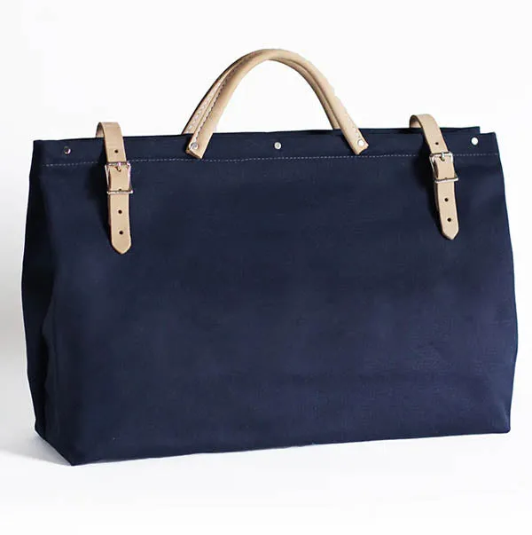 Beach Canvas Utility Bag - Navy Blue
