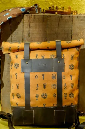 Canvas Leather Backpack Bag