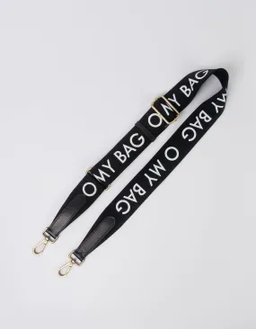 Canvas Logo Adjustable Strap Black / Black Classic Leather