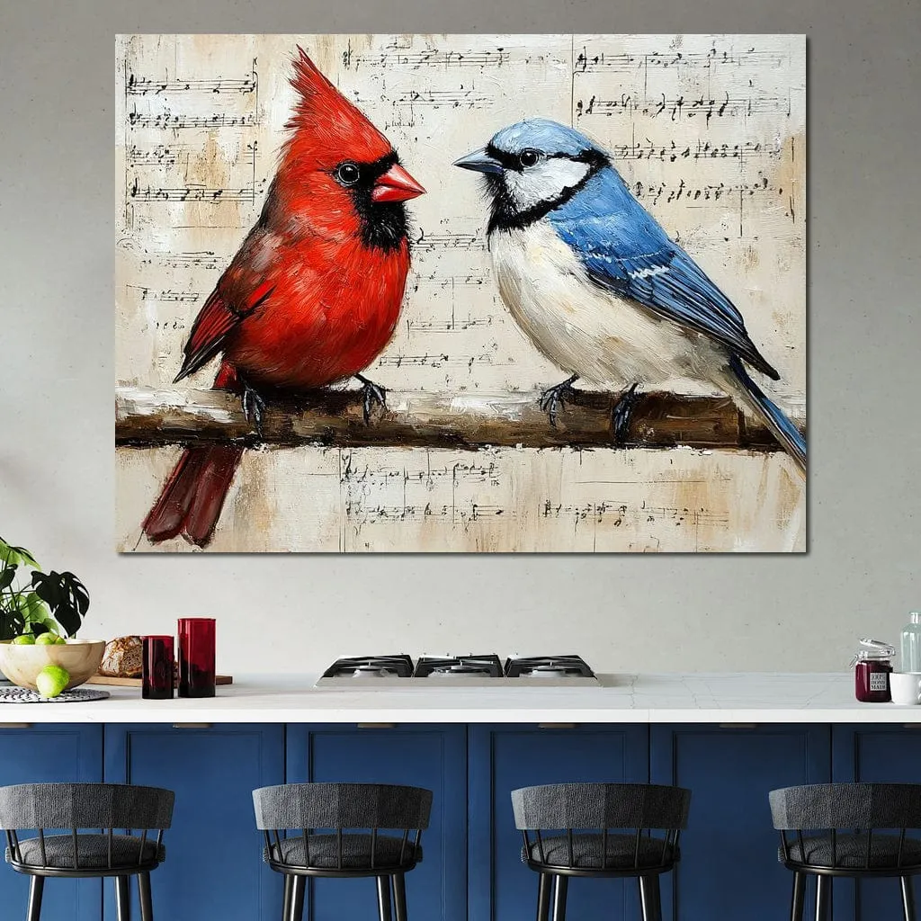 Cardinal and Blue Jay Symphony