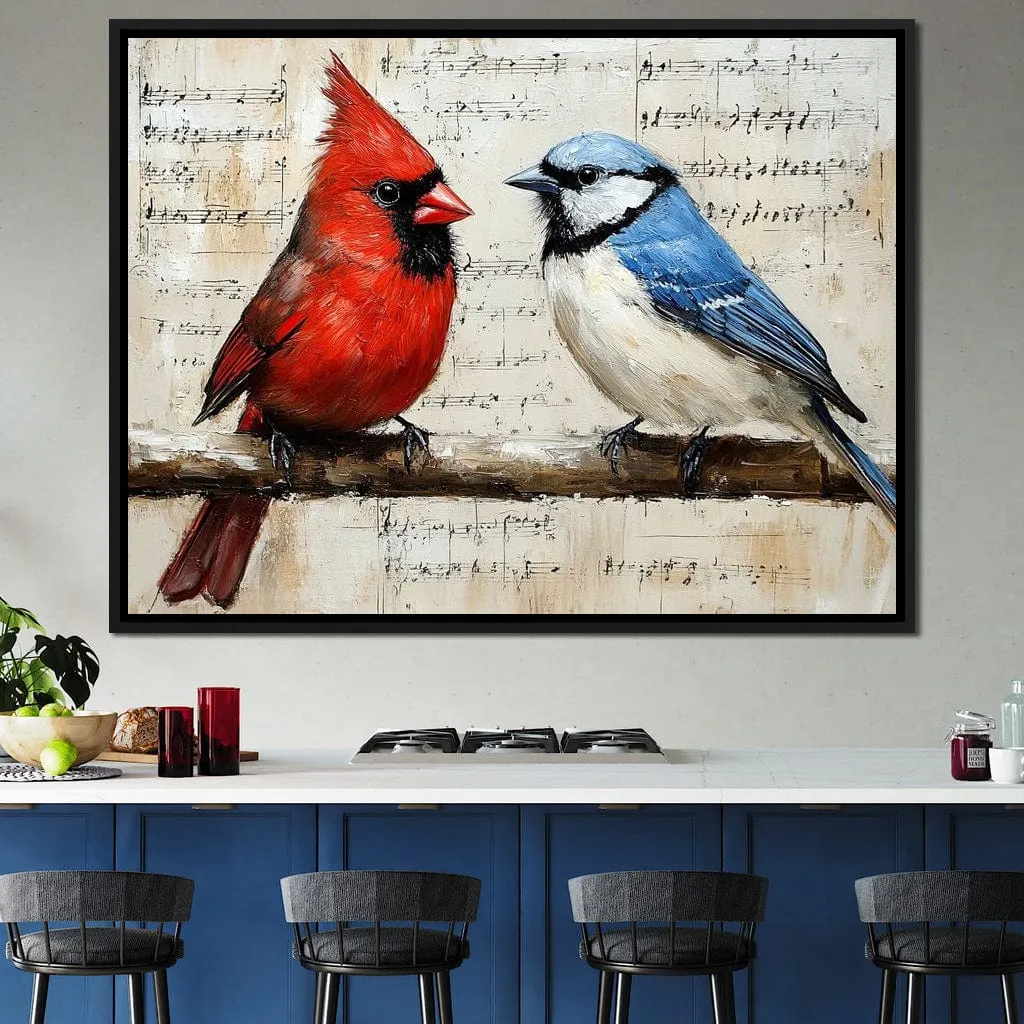 Cardinal and Blue Jay Symphony