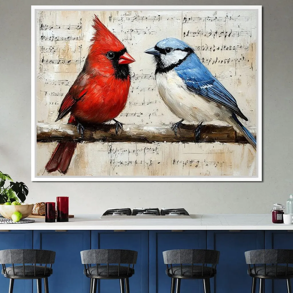 Cardinal and Blue Jay Symphony