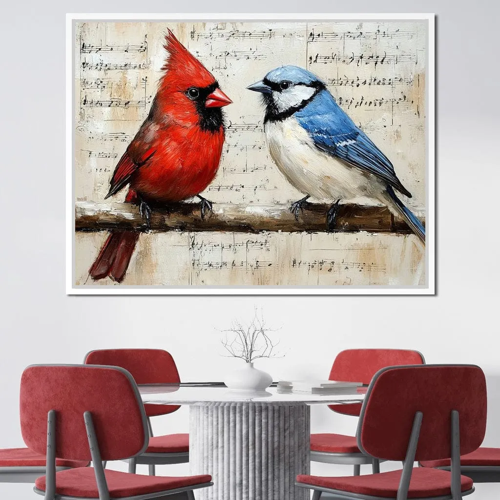Cardinal and Blue Jay Symphony