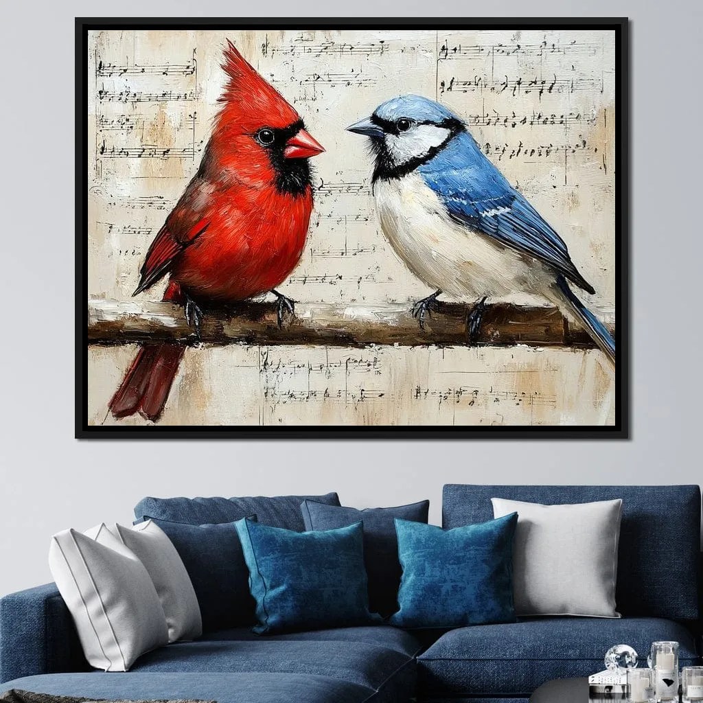 Cardinal and Blue Jay Symphony