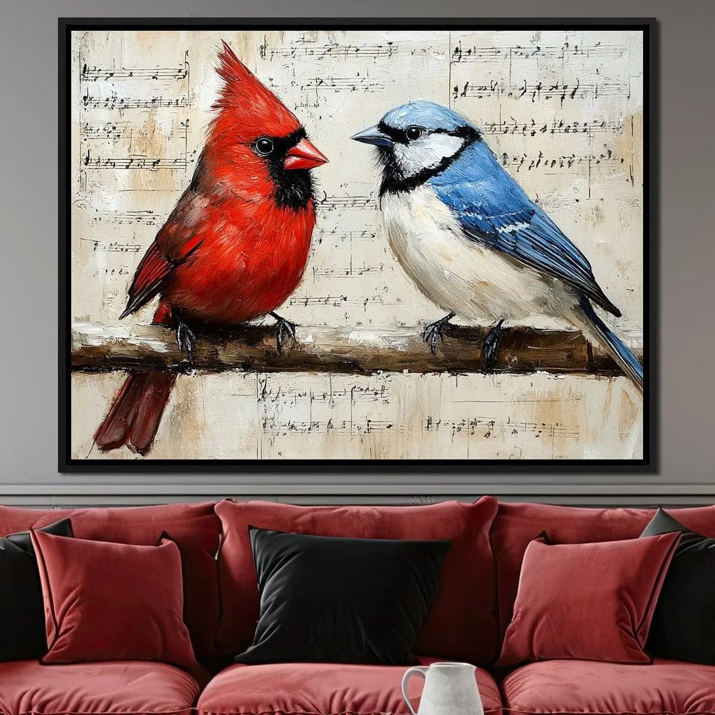 Cardinal and Blue Jay Symphony