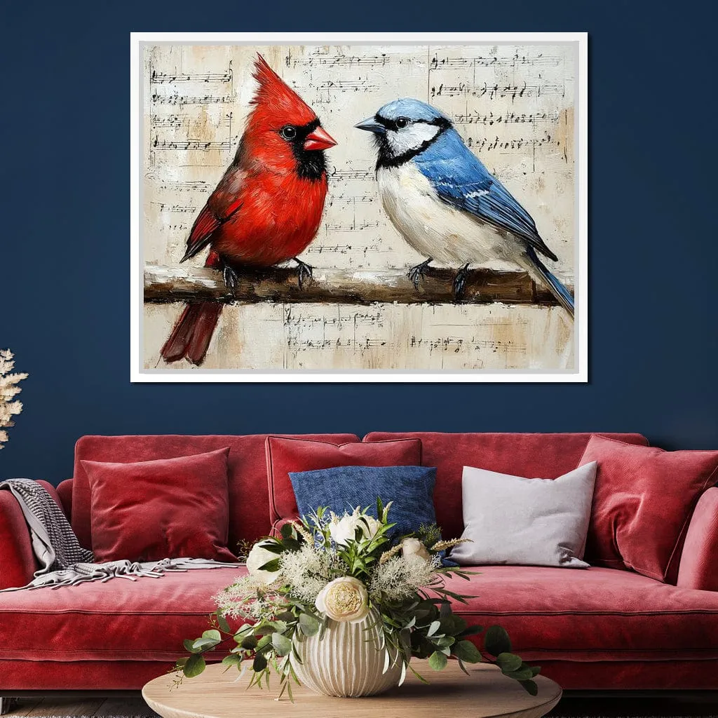 Cardinal and Blue Jay Symphony