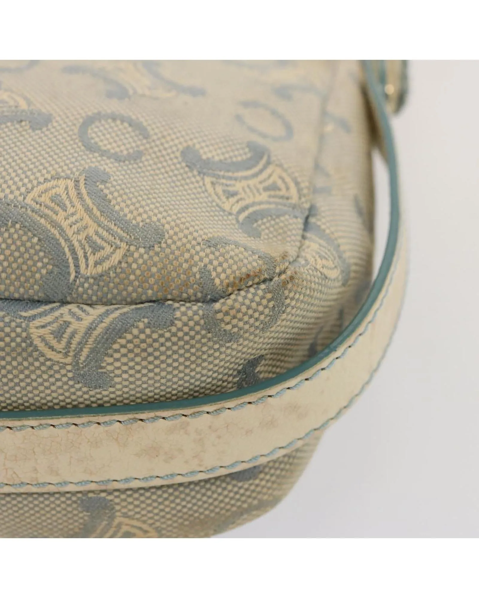 CELINE Cabas Canvas and Leather Shoulder Bag - Beige