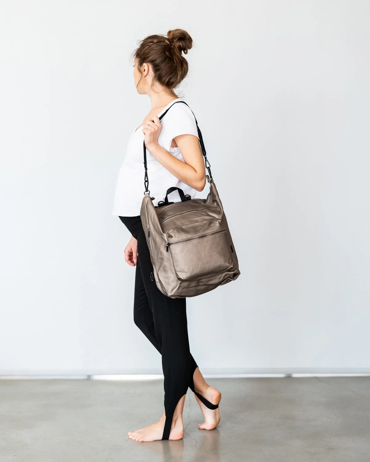 Classic Diaper Bag | Warm Silver Canvas