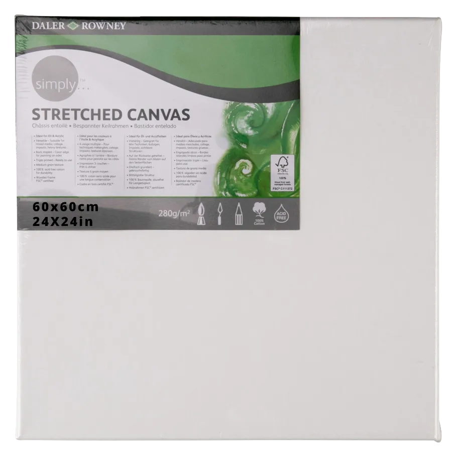 Daler Rowney Canvas Panel 60*60cm/24*24"