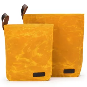 della Q Maker's Canvas Knit Sacks (Set of 2) - Mustard