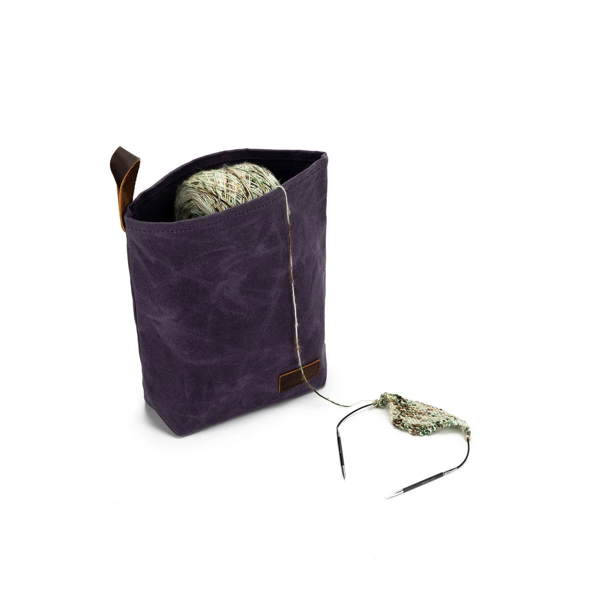 della Q Maker's Canvas Knit Sacks (Set of 2) - Purple