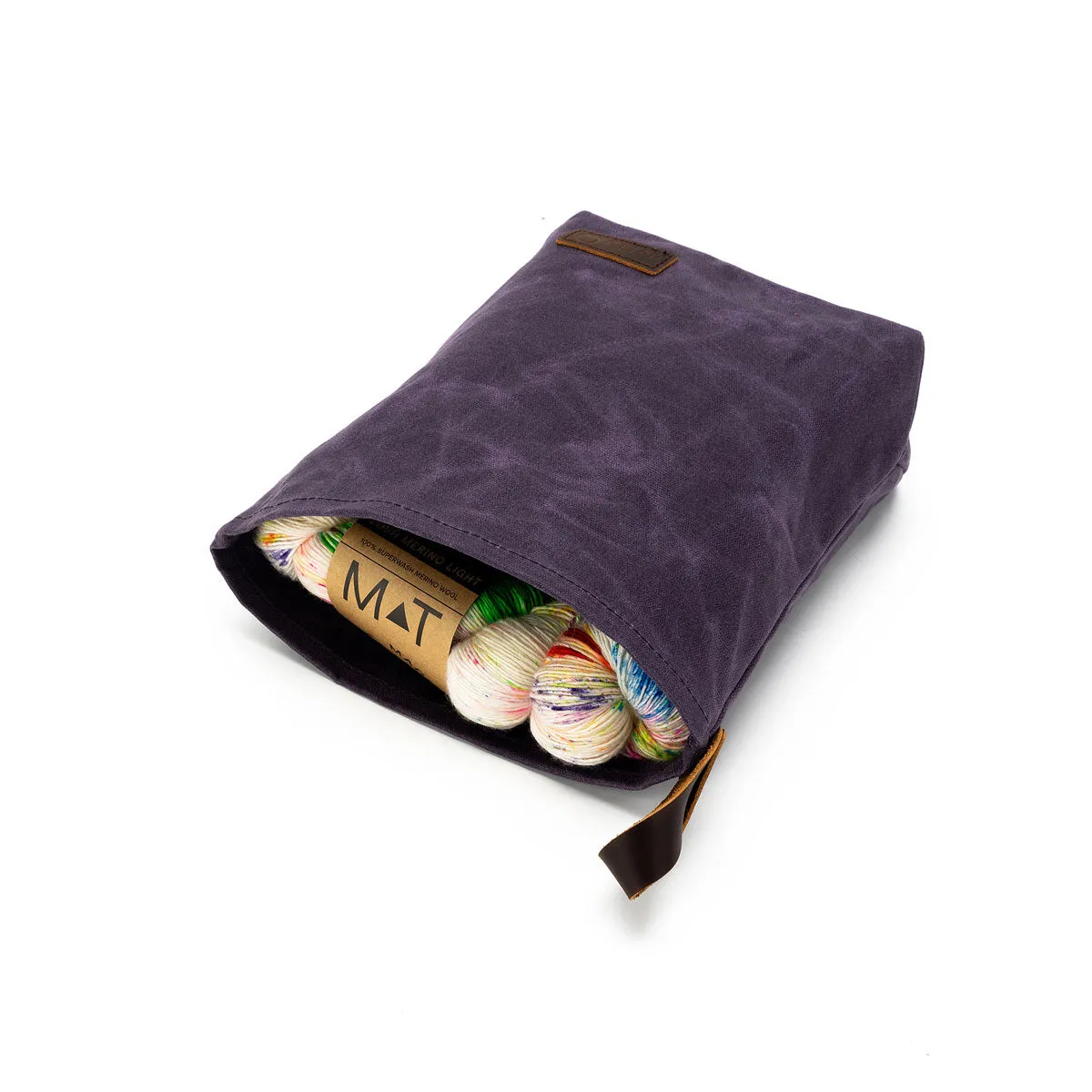 della Q Maker's Canvas Knit Sacks (Set of 2) - Purple