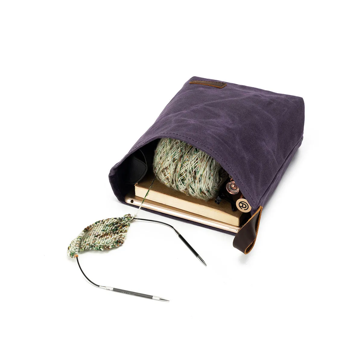 della Q Maker's Canvas Knit Sacks (Set of 2) - Purple