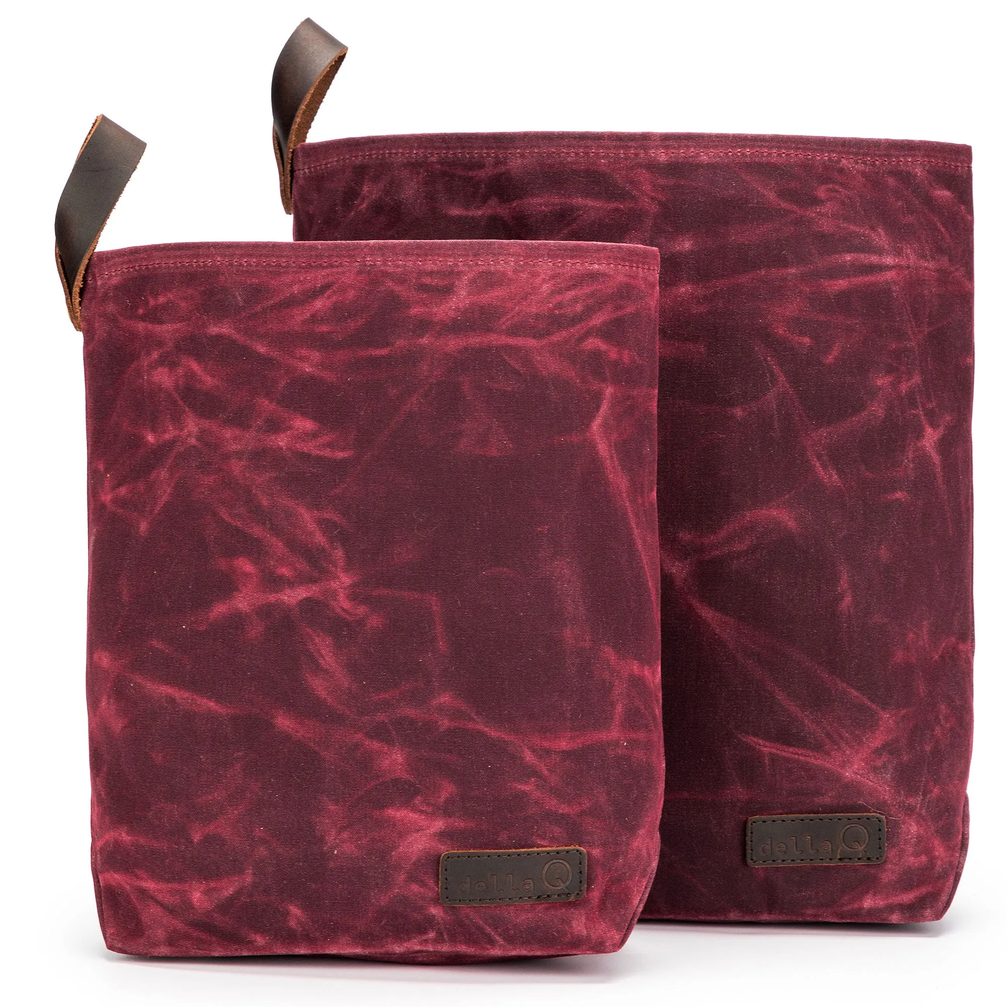 della Q Maker's Canvas Knit Sacks (Set of 2) - Red