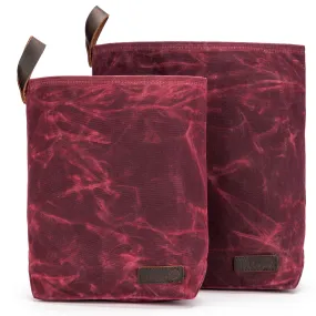 della Q Maker's Canvas Knit Sacks (Set of 2) - Red
