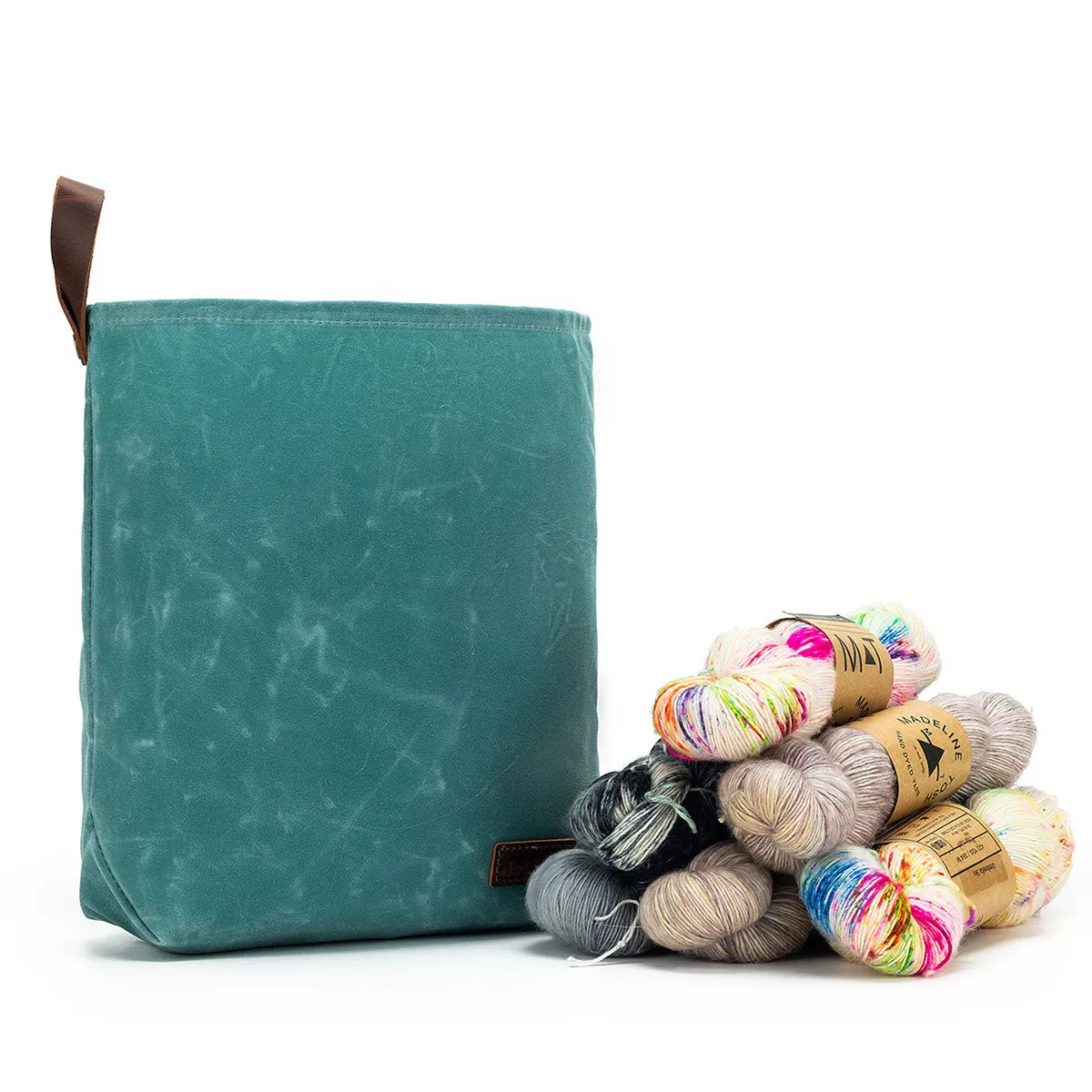 della Q Maker's Canvas Knit Sacks (Set of 2) - Teal