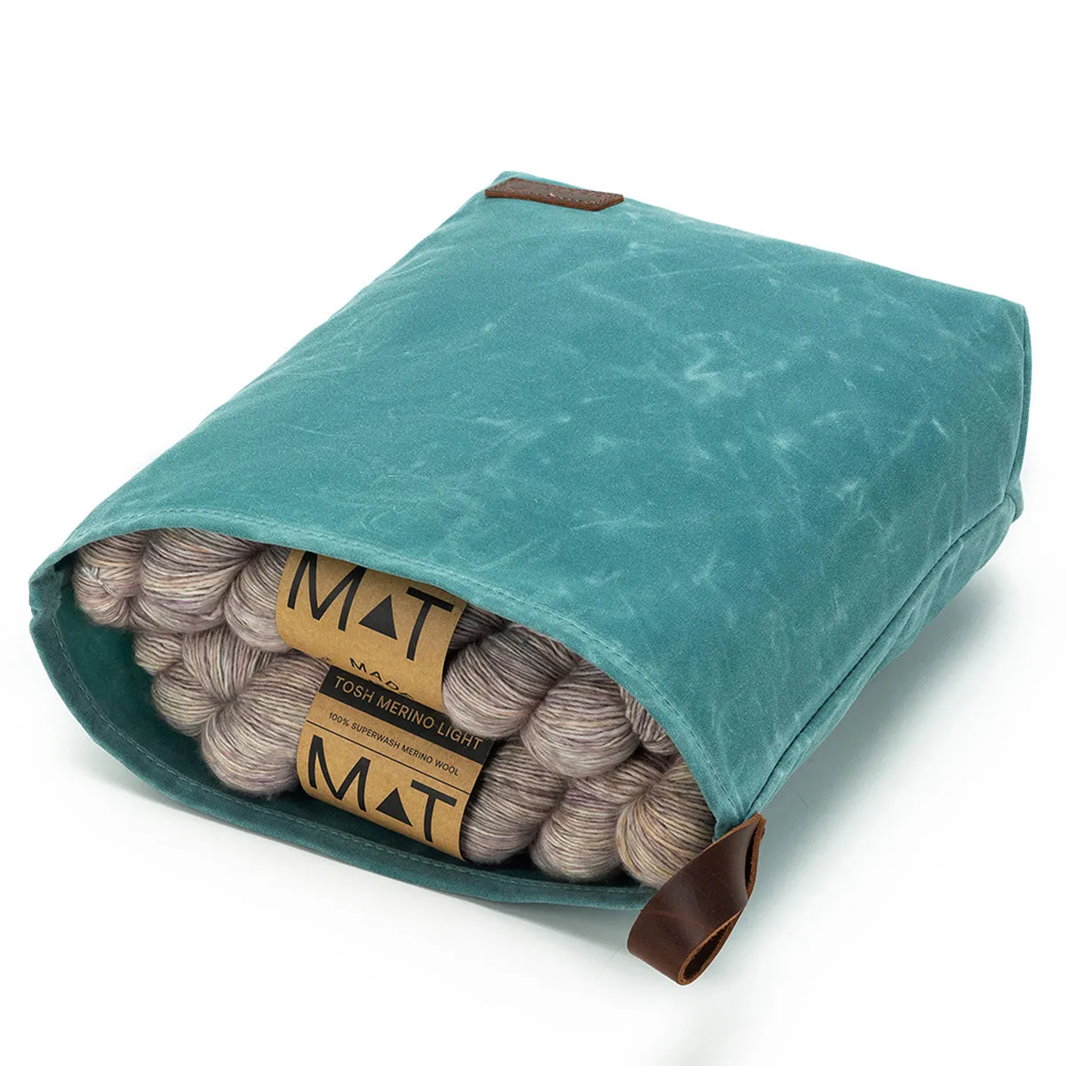 della Q Maker's Canvas Knit Sacks (Set of 2) - Teal