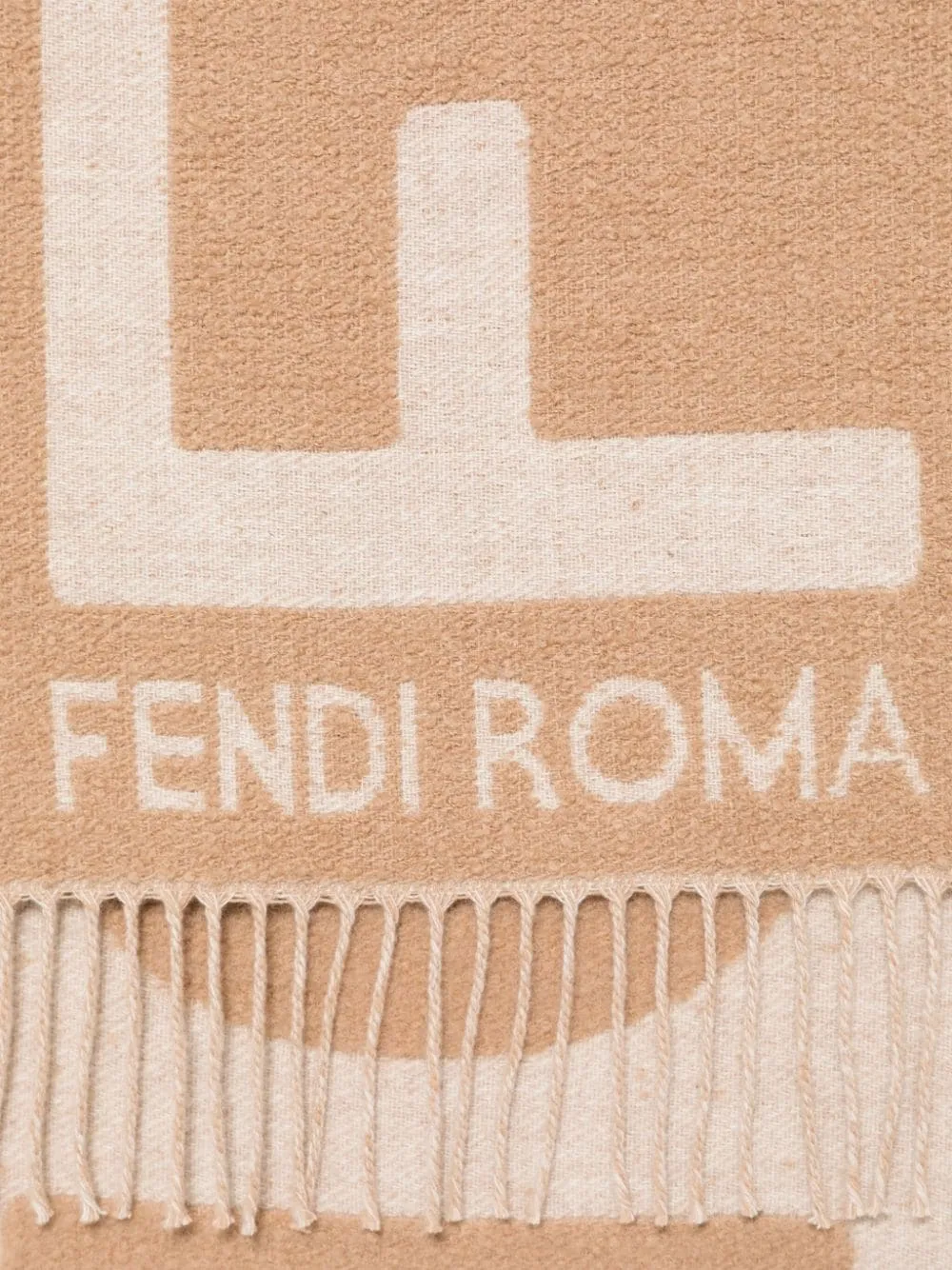 FENDI Chic Bouclé Wool Scarf