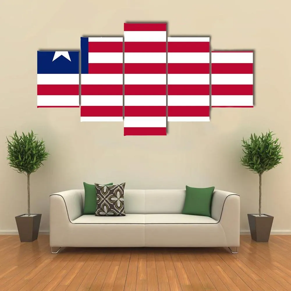 Flag Of Liberia Canvas Wall Art