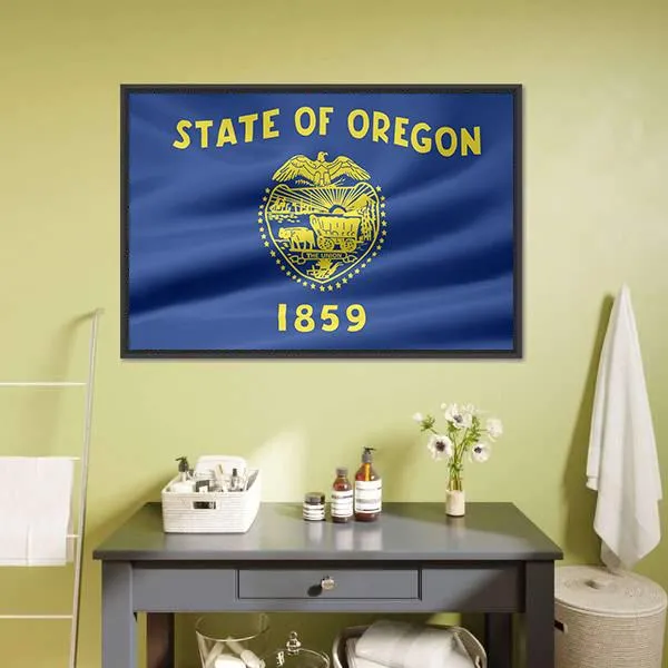 Flag Of Oregon Canvas Wall Art