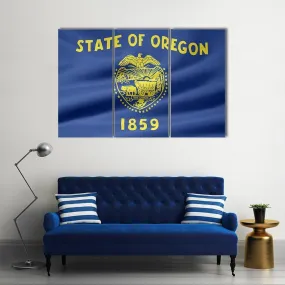Flag Of Oregon Canvas Wall Art