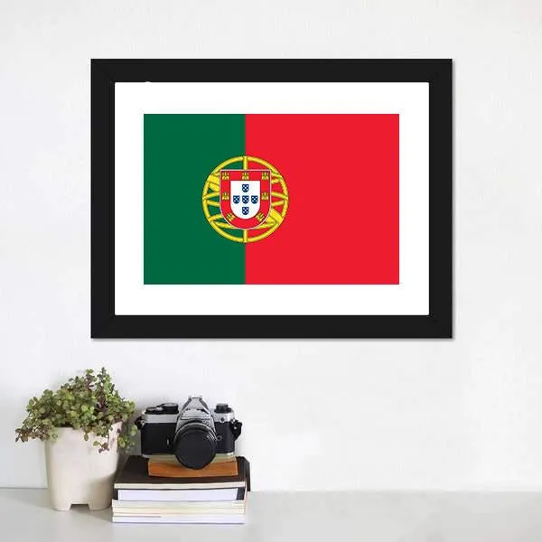 Flag Of Portugal Canvas Wall Art