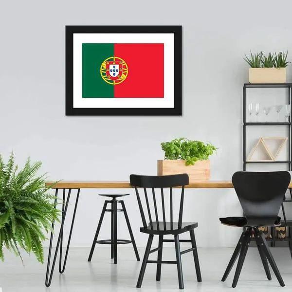 Flag Of Portugal Canvas Wall Art