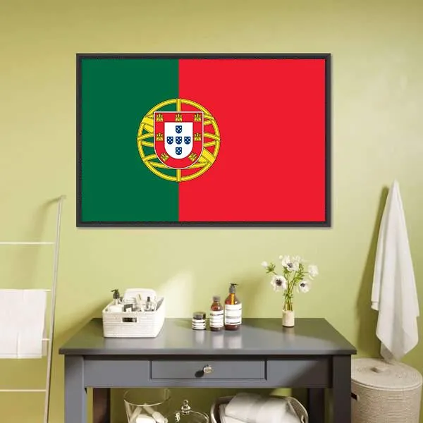 Flag Of Portugal Canvas Wall Art