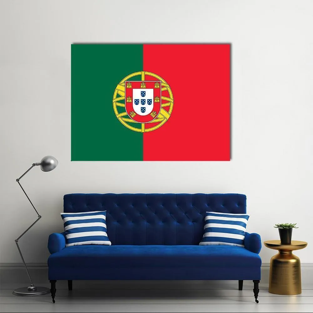 Flag Of Portugal Canvas Wall Art