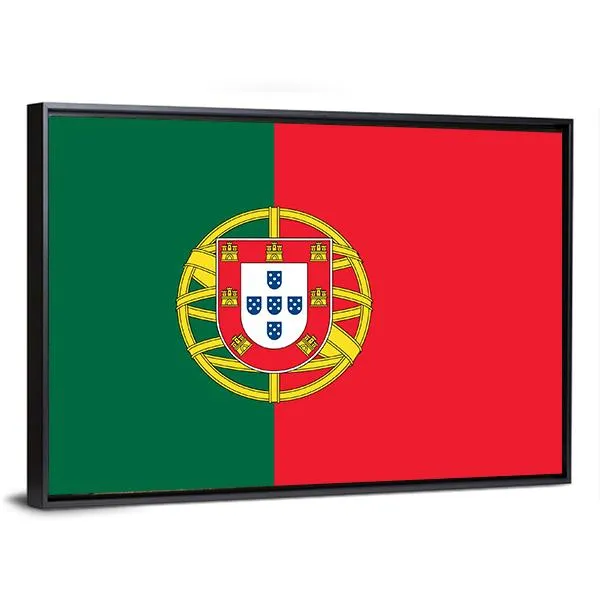 Flag Of Portugal Canvas Wall Art