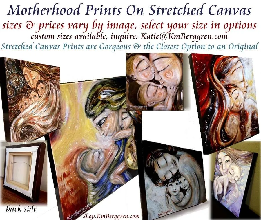 Fulfilled - Choose Children's Hair & Eye Colors with an Embellished Print - Mom of 3 Art Print