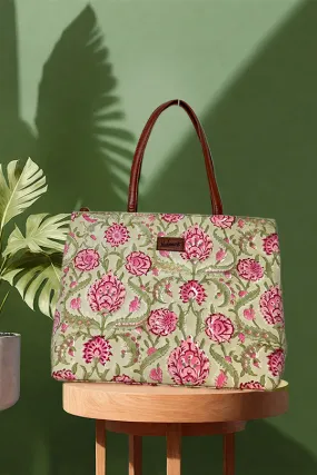 Geneva Garden Olive Green Classic Tote Bag