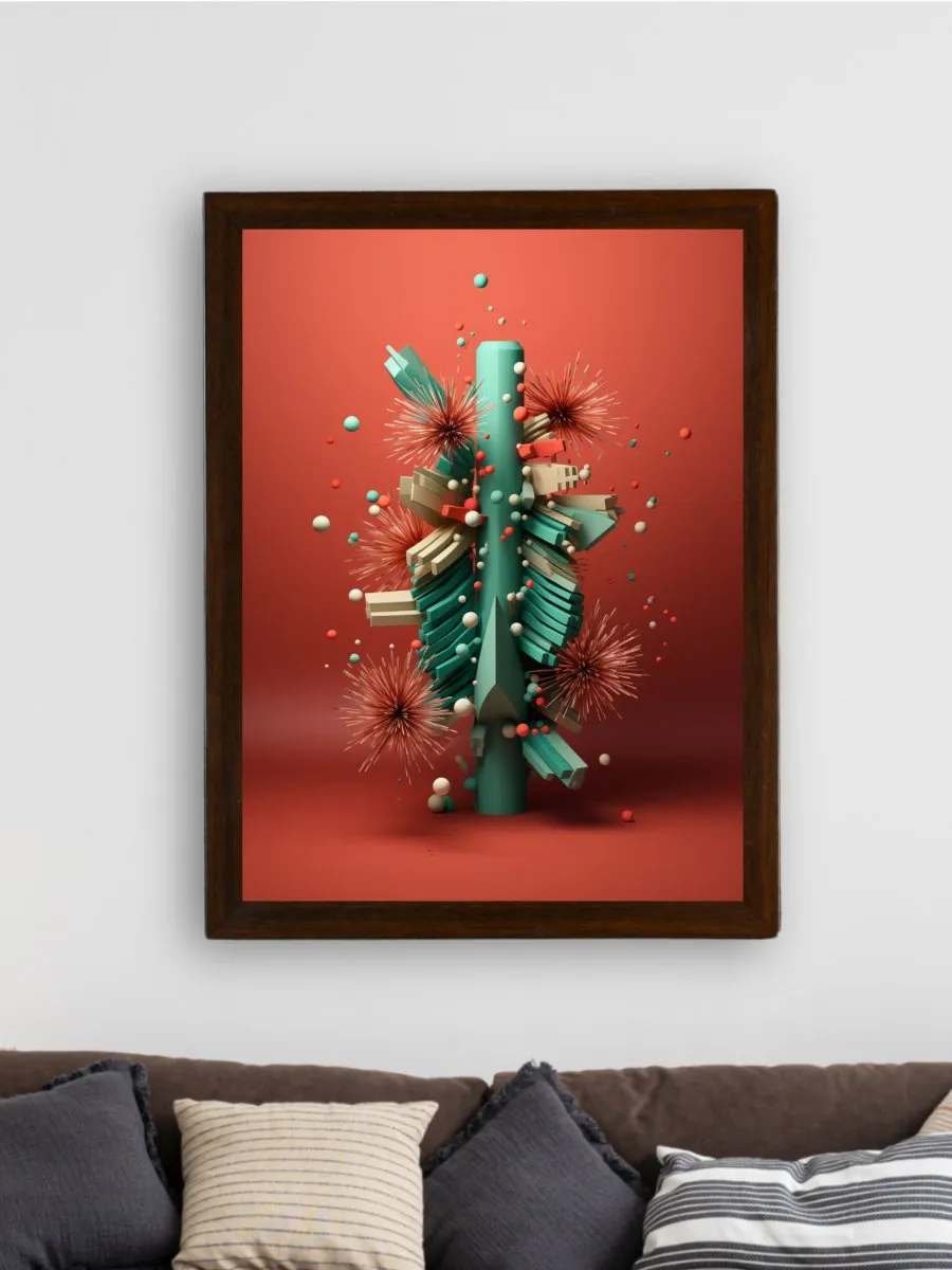 Global Chill: Sowpeace Premium Abstract Winter Canvas Prints – Handcrafted Indian-Inspired Art for Elegant Winter Decor