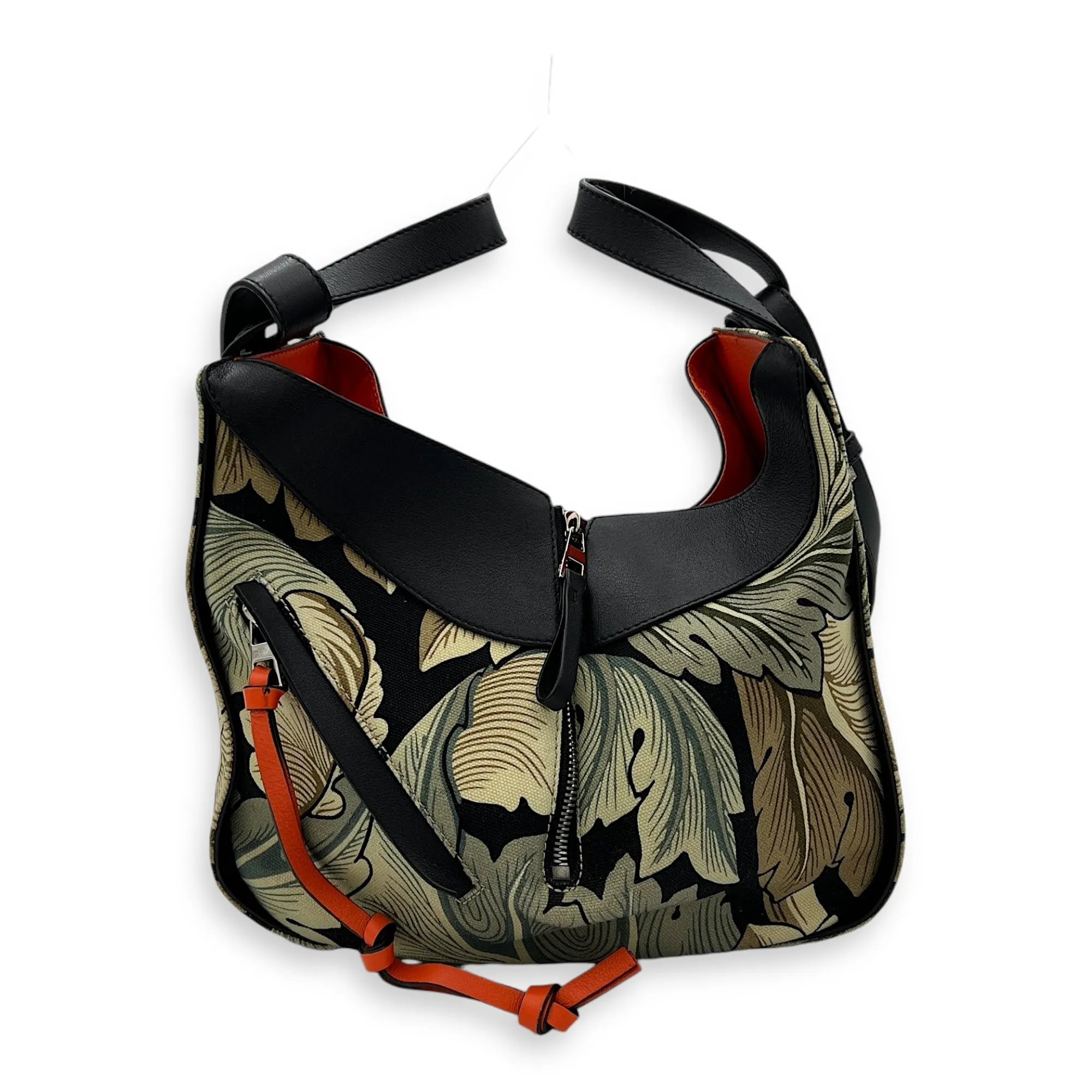 Hammock Top Handle Bag Multi-colour in Canvas, Silver hardware