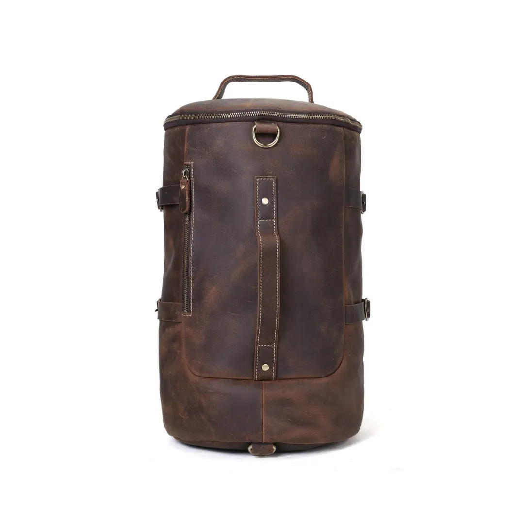 Handmade Vintage Leather Large Travel Backpack 