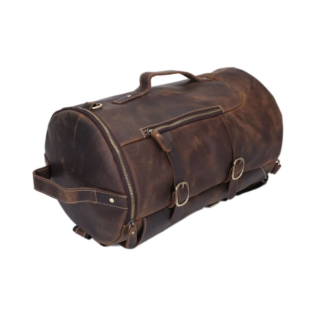 Handmade Vintage Leather Large Travel Backpack 