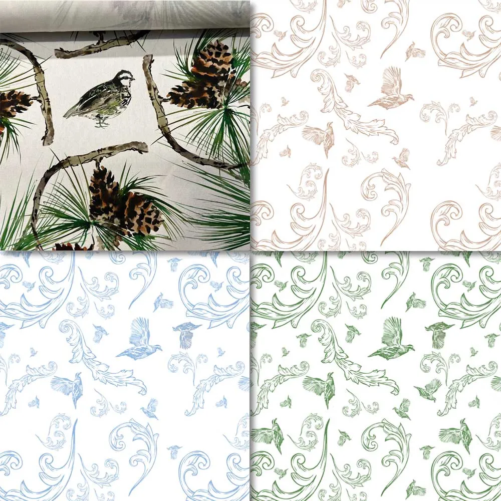 Kevin's Custom Bobwhite Quail Fabric