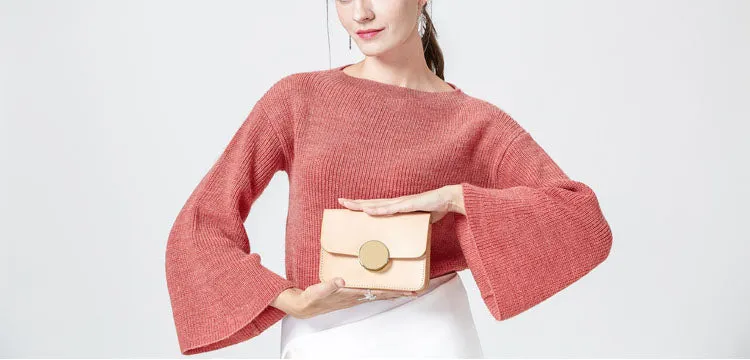 Ladies Cube Bag Leather Crossbody Bags Shoulder Bag Purses for Women