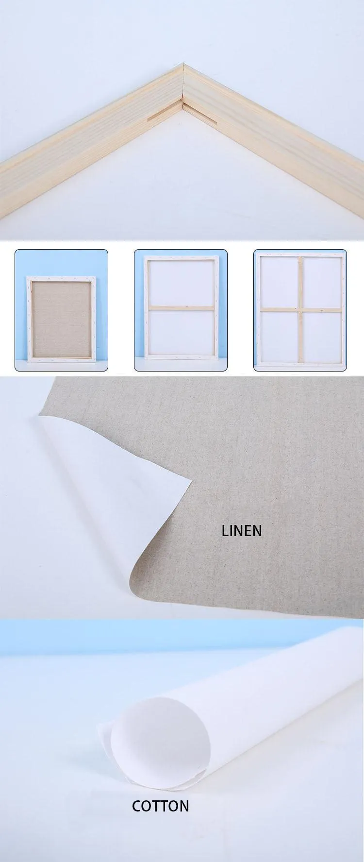 Moku Park Canvas Board : Linen Stretched Canvas-Wooden Frame