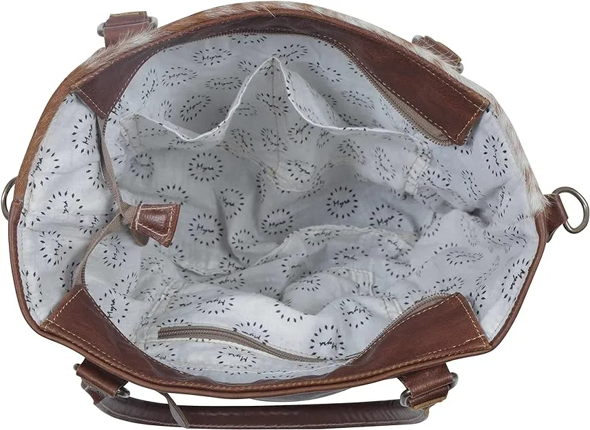 Myra Azure Hair-On Leather Bag