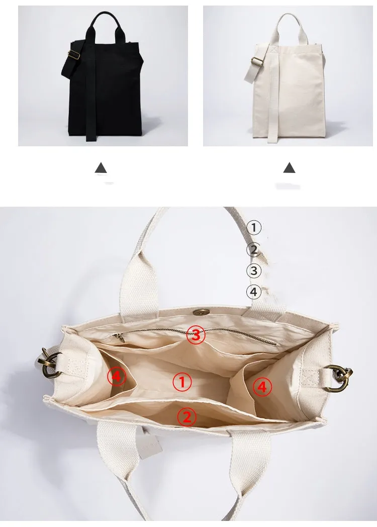 Organic Cotton Canvas Tote Bag Black Tote Bag Canvas Womens