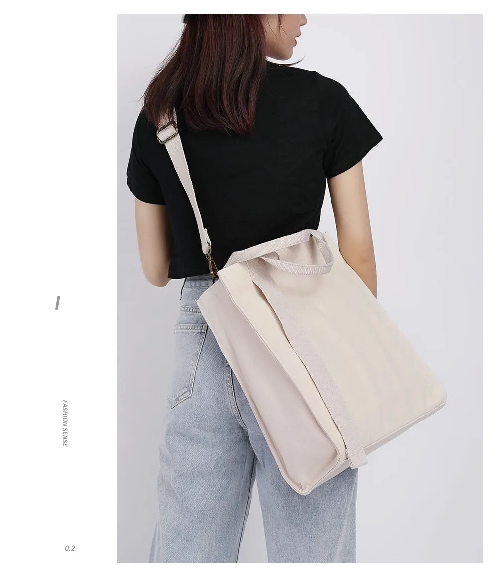 Organic Cotton Canvas Tote Bag Black Tote Bag Canvas Womens
