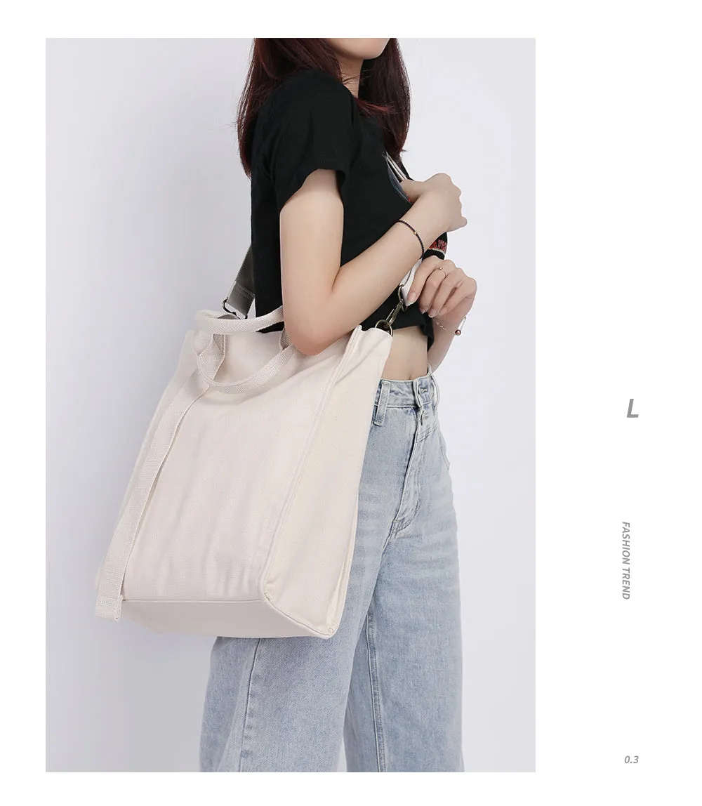 Organic Cotton Canvas Tote Bag Black Tote Bag Canvas Womens
