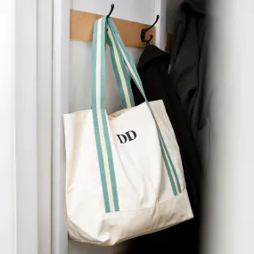 Personalised Canvas tote bag, Custom Boat Tote Bag, Summer holiday bag, Personalised tote shopper, Custom text tote, personalised shoulder