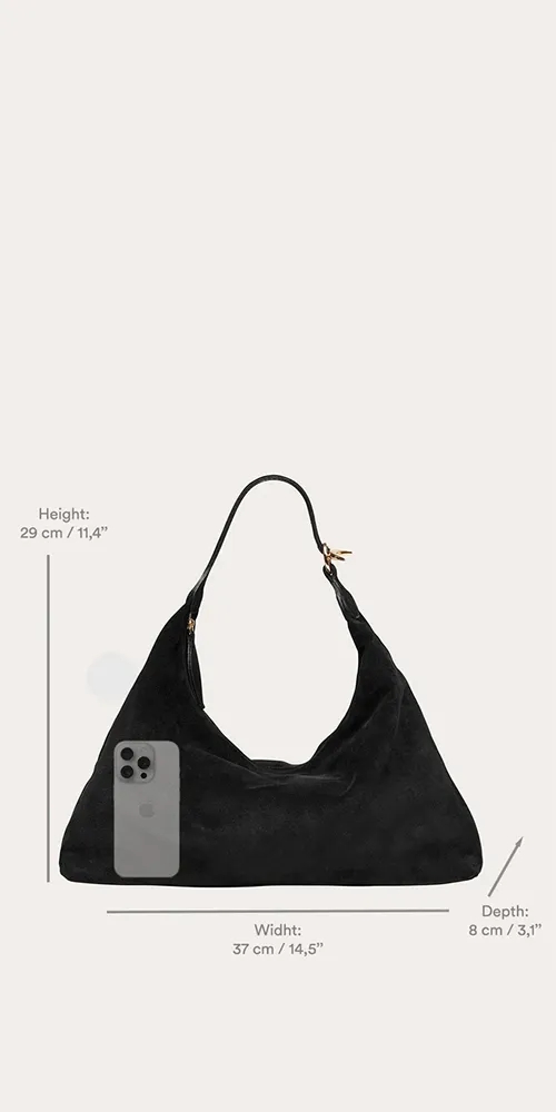 Pillow Shoulder Bag Almond Leather