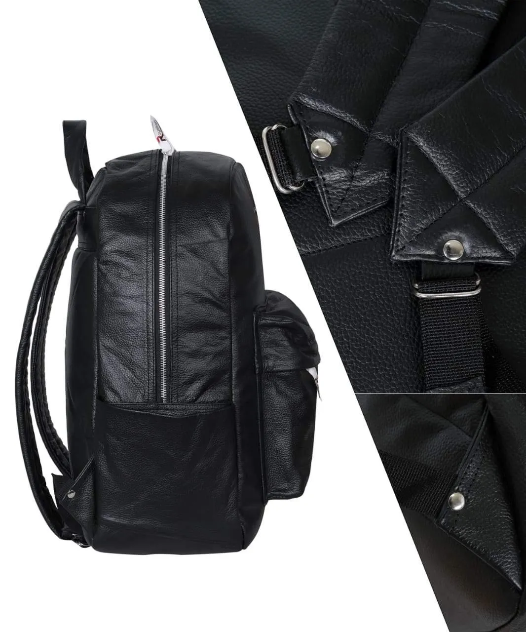 Royalian Horse Riding Cowhide Leather Backpack Bag