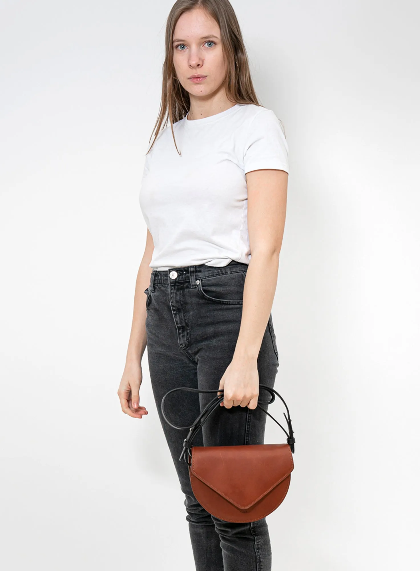 Saddle Bag Mavi Cognac