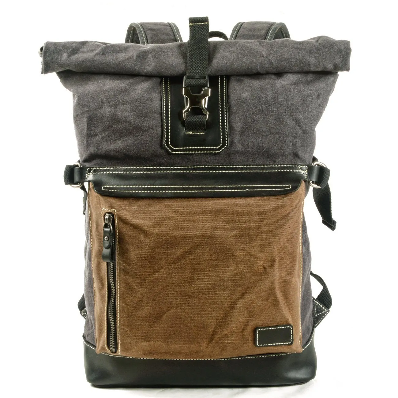 Simple College Bag Canvas Backpack