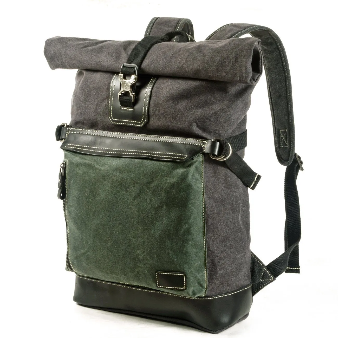 Simple College Bag Canvas Backpack